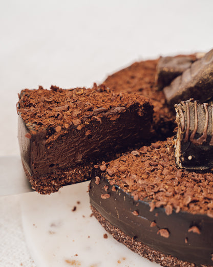 Raw Vegan Dark Chocolate Cake