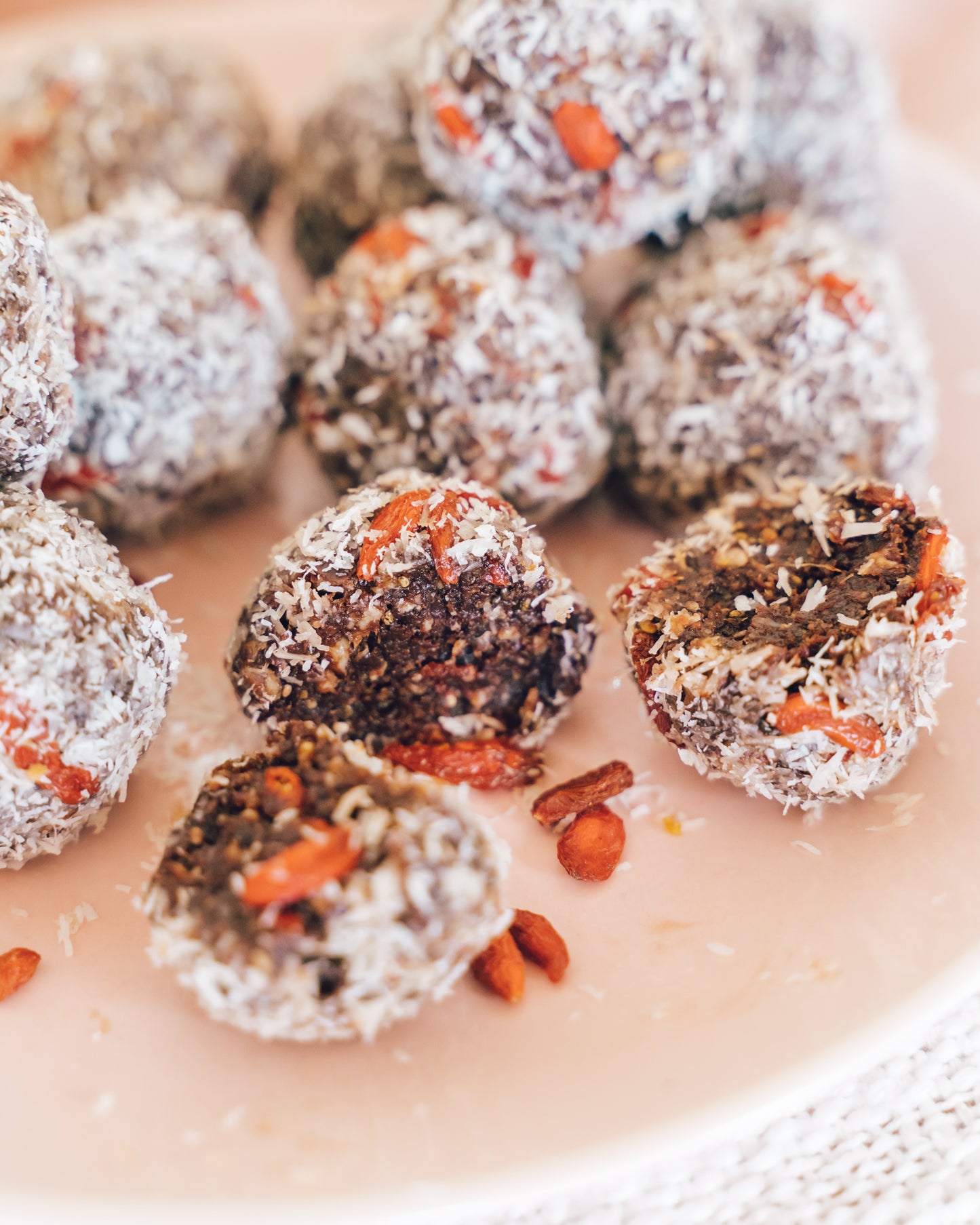 Peanut Butter & Jelly Date Balls
