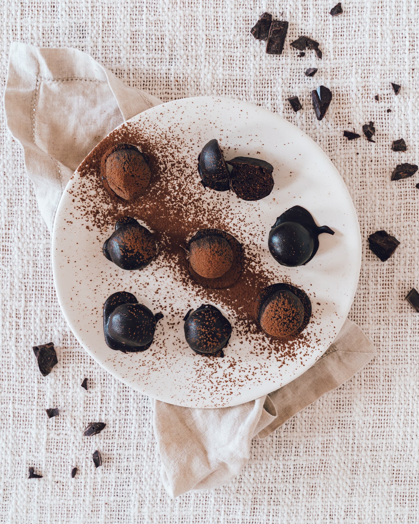 Ginger, Cayenne & Dark Chocolate Truffles