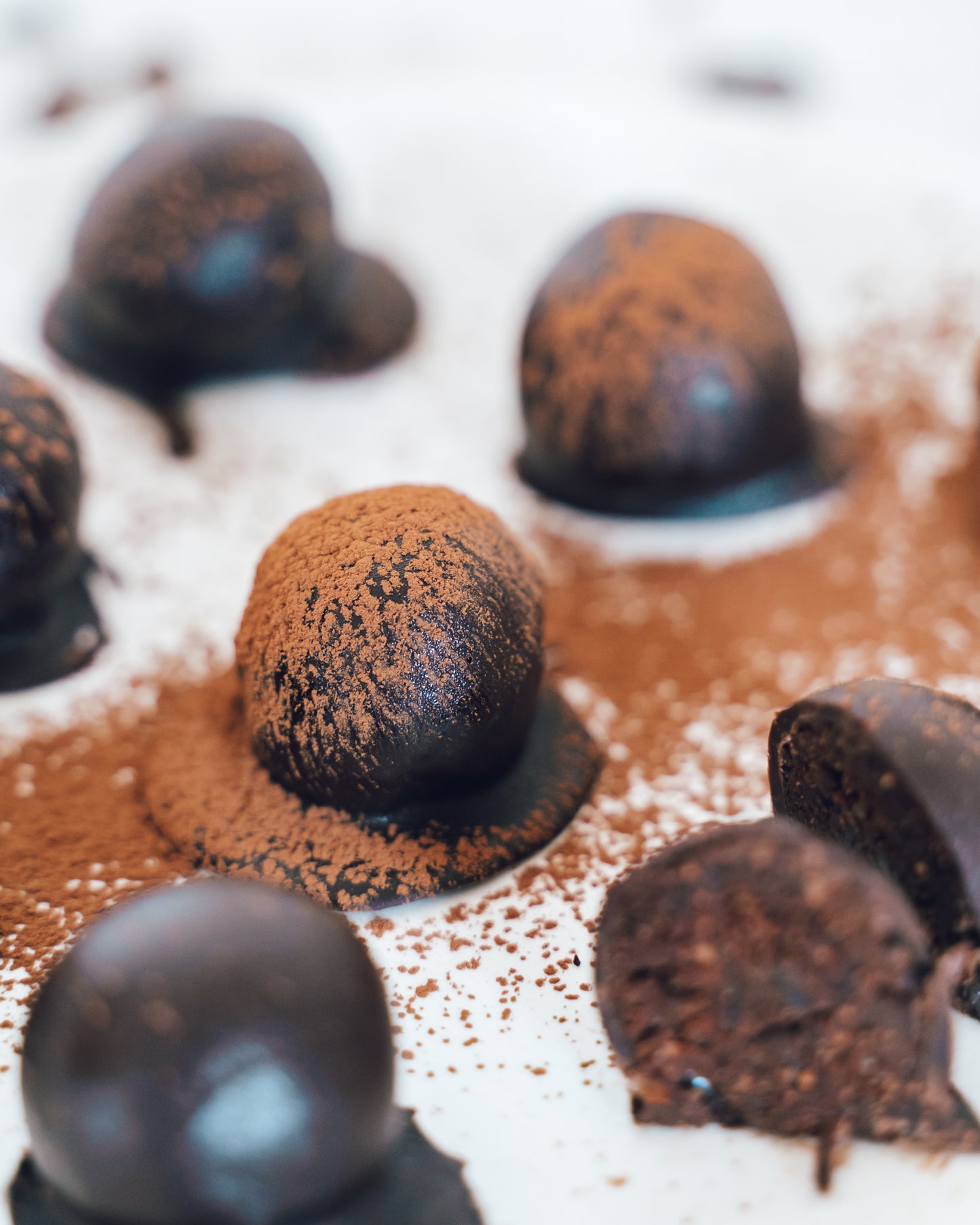 Ginger, Cayenne & Dark Chocolate Truffles