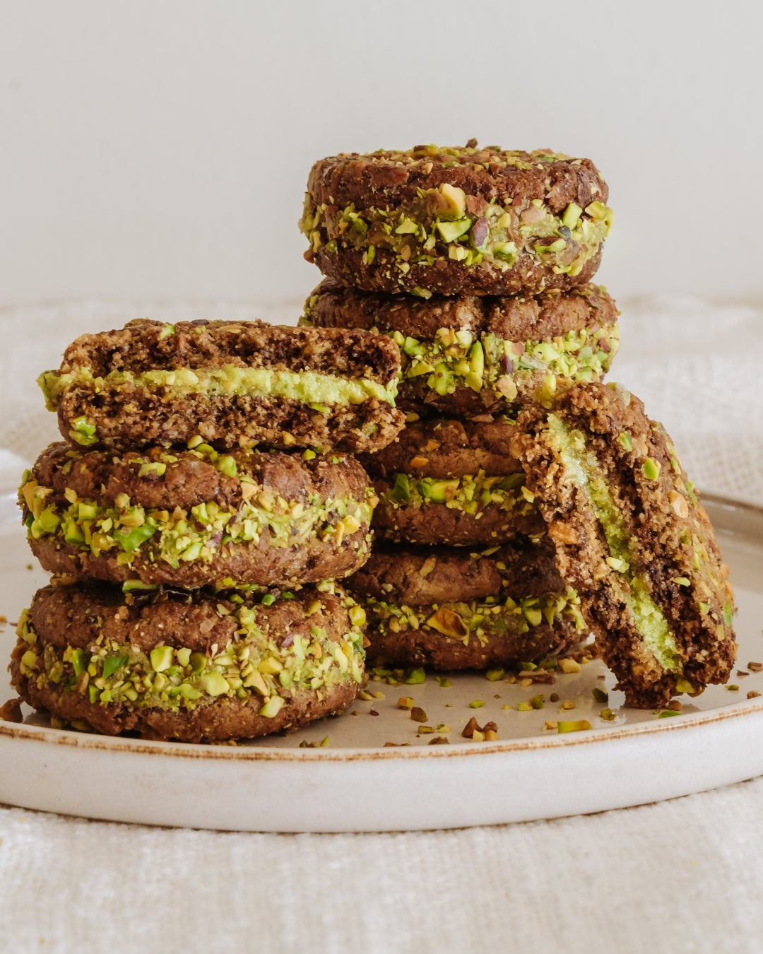 Pistachio Sandwich Cookie