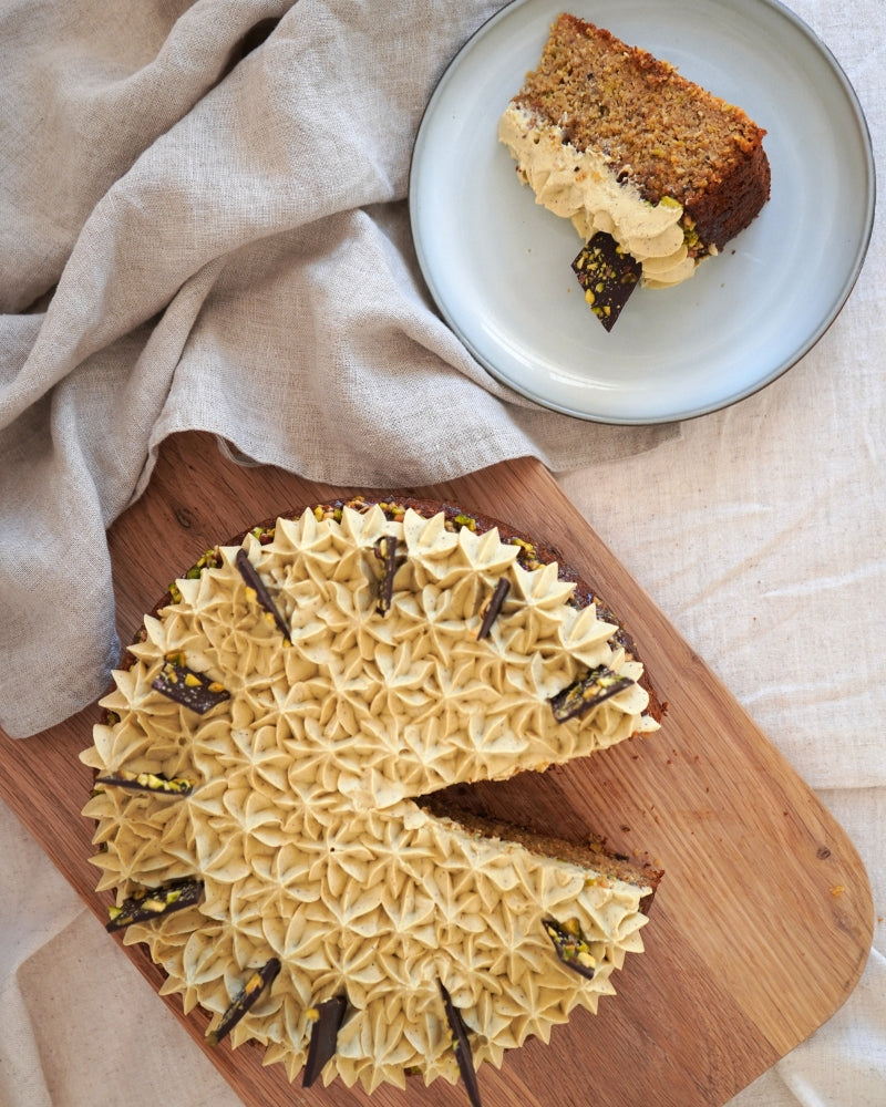 Pistachio, Thyme & Citrus Drizzle Cake