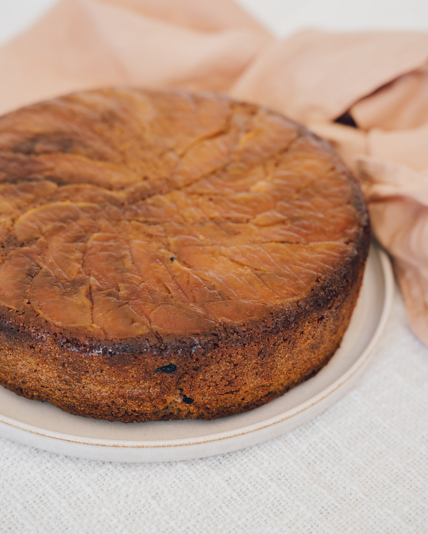 Pear, Almond & Polenta Cake