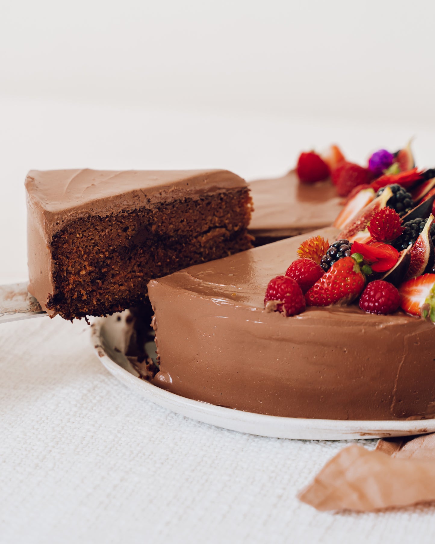 Beetroot & Dark Chocolate Cake with Chocolate Kefir Icing