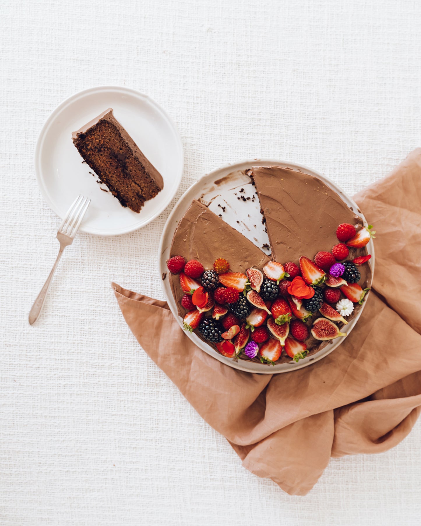 Beetroot & Dark Chocolate Cake with Chocolate Kefir Icing