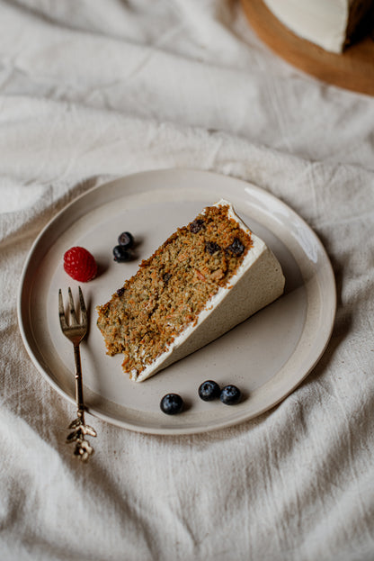 Carrot, Kale & Cinnamon Cake with Creamed Cottage Cheese Icing