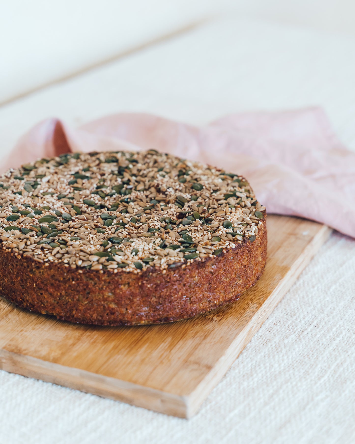 Pear, Chia and Buchu Cake