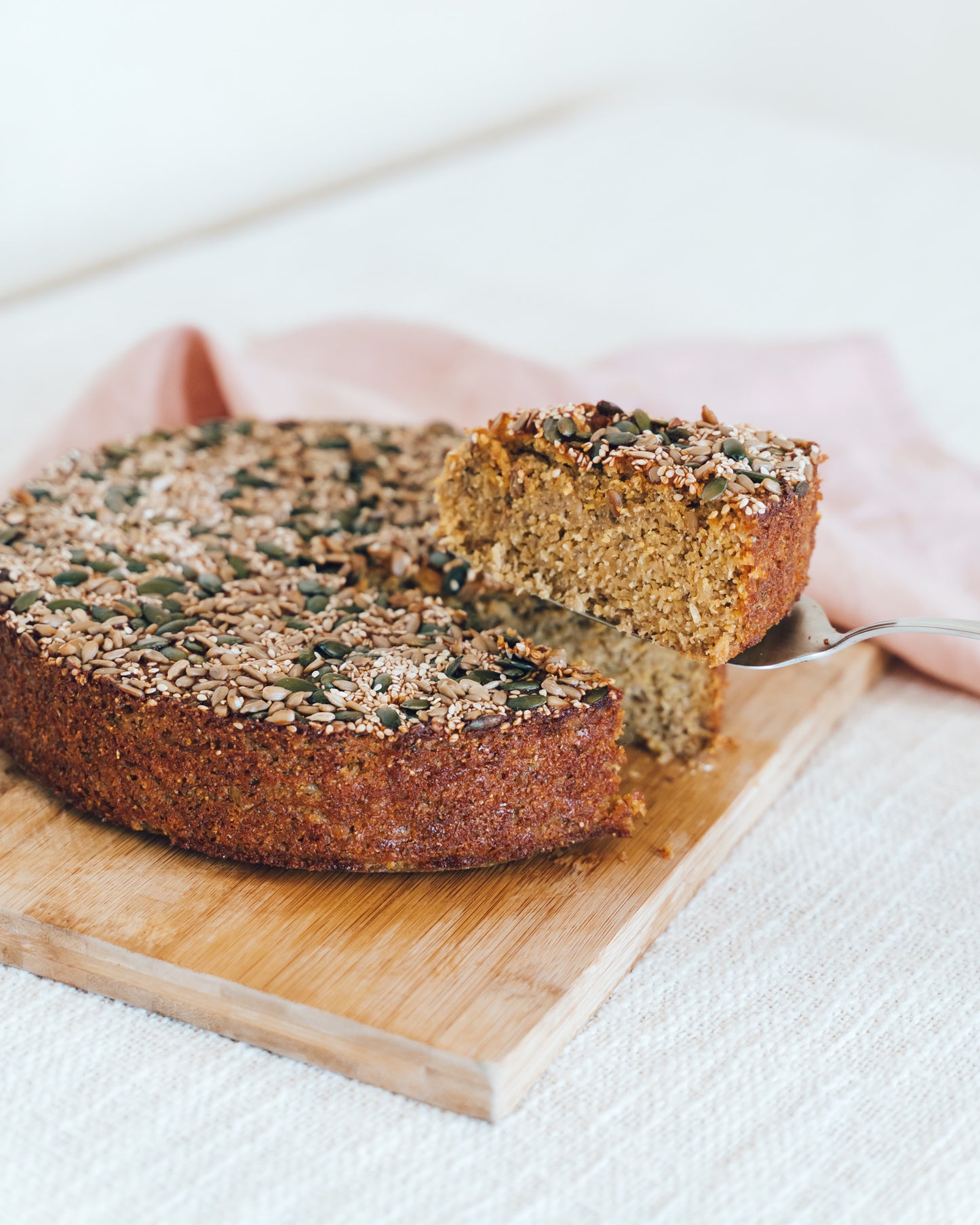 Pear, Chia and Buchu Cake