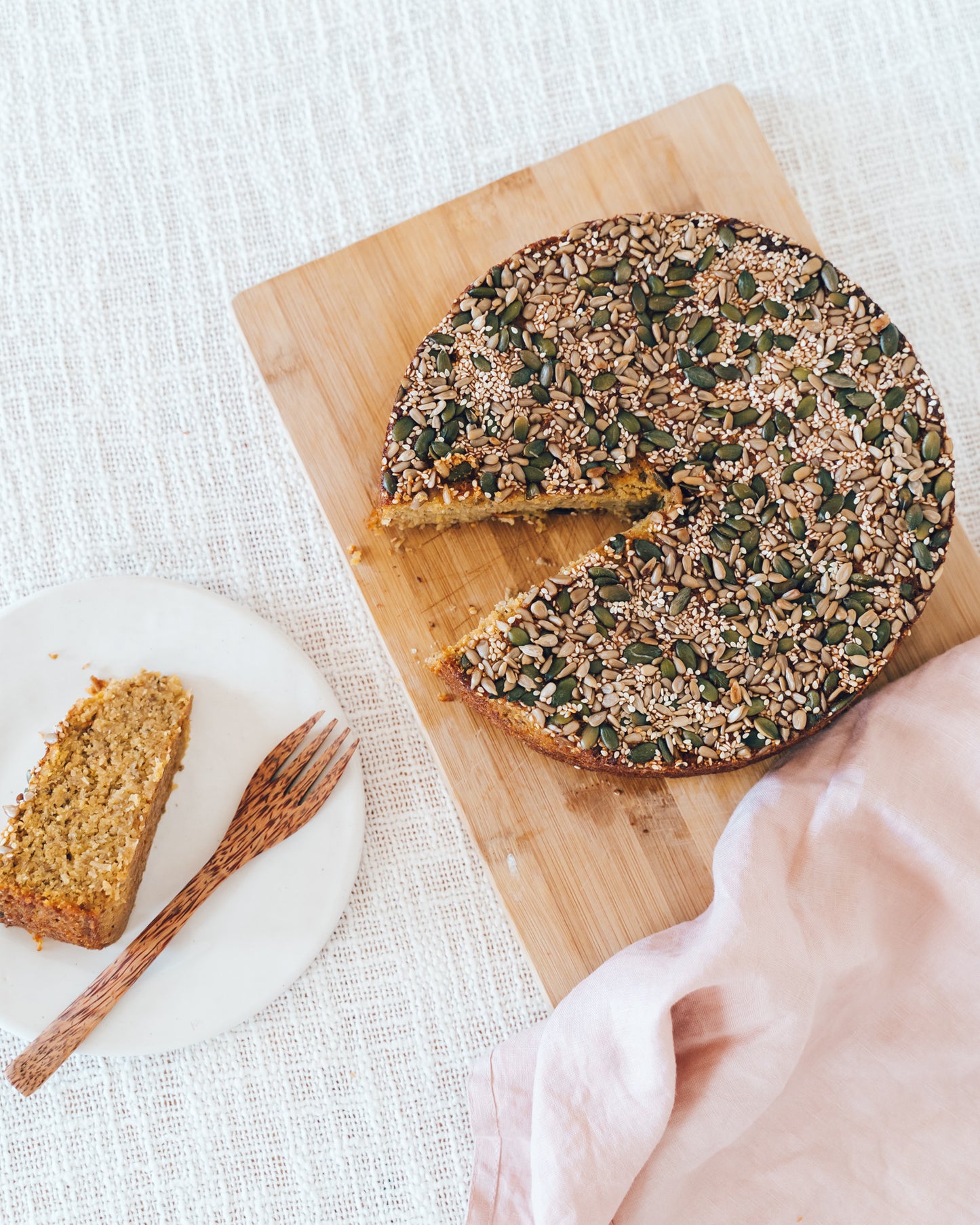 Pear, Chia and Buchu Cake