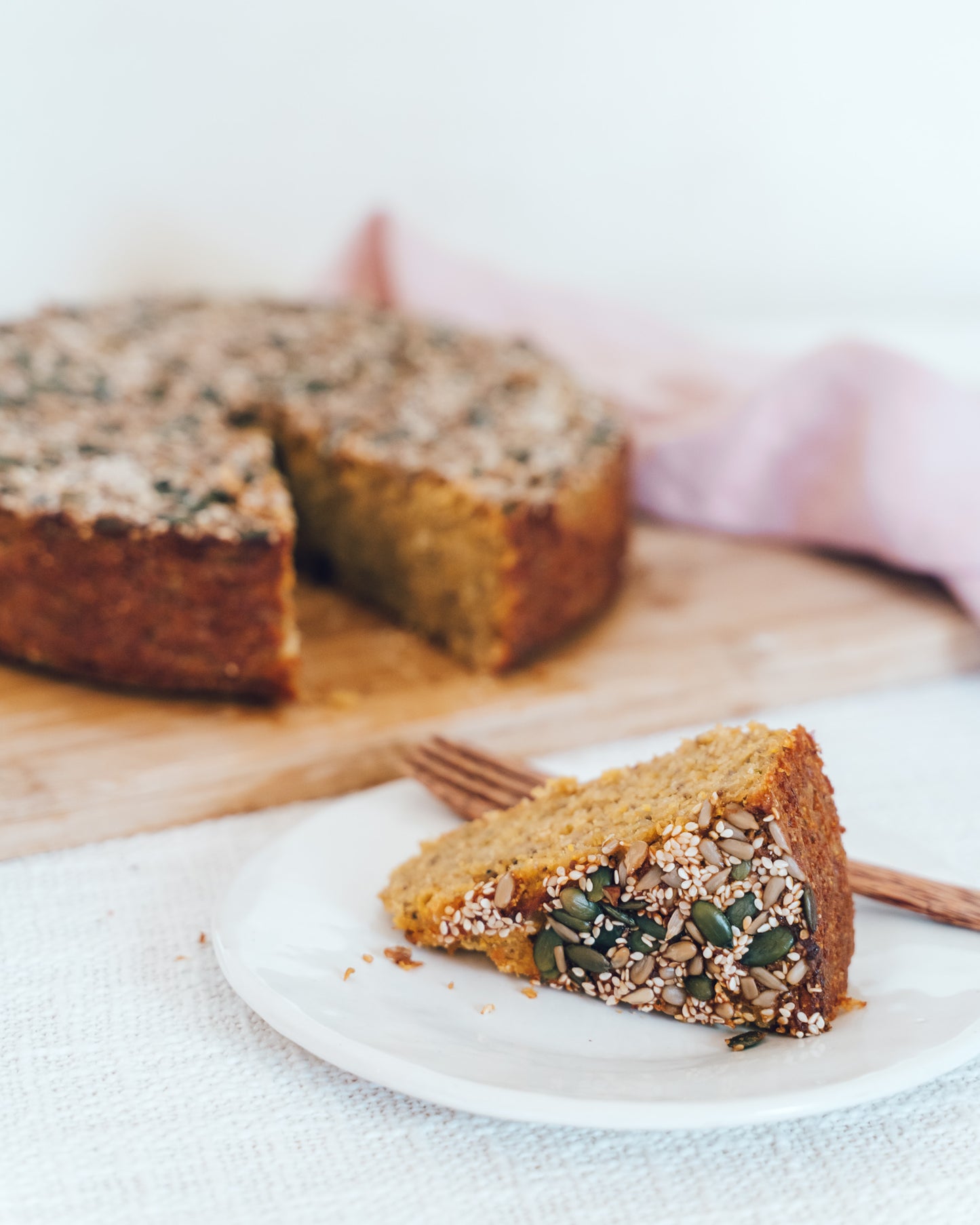 Pear, Chia and Buchu Cake