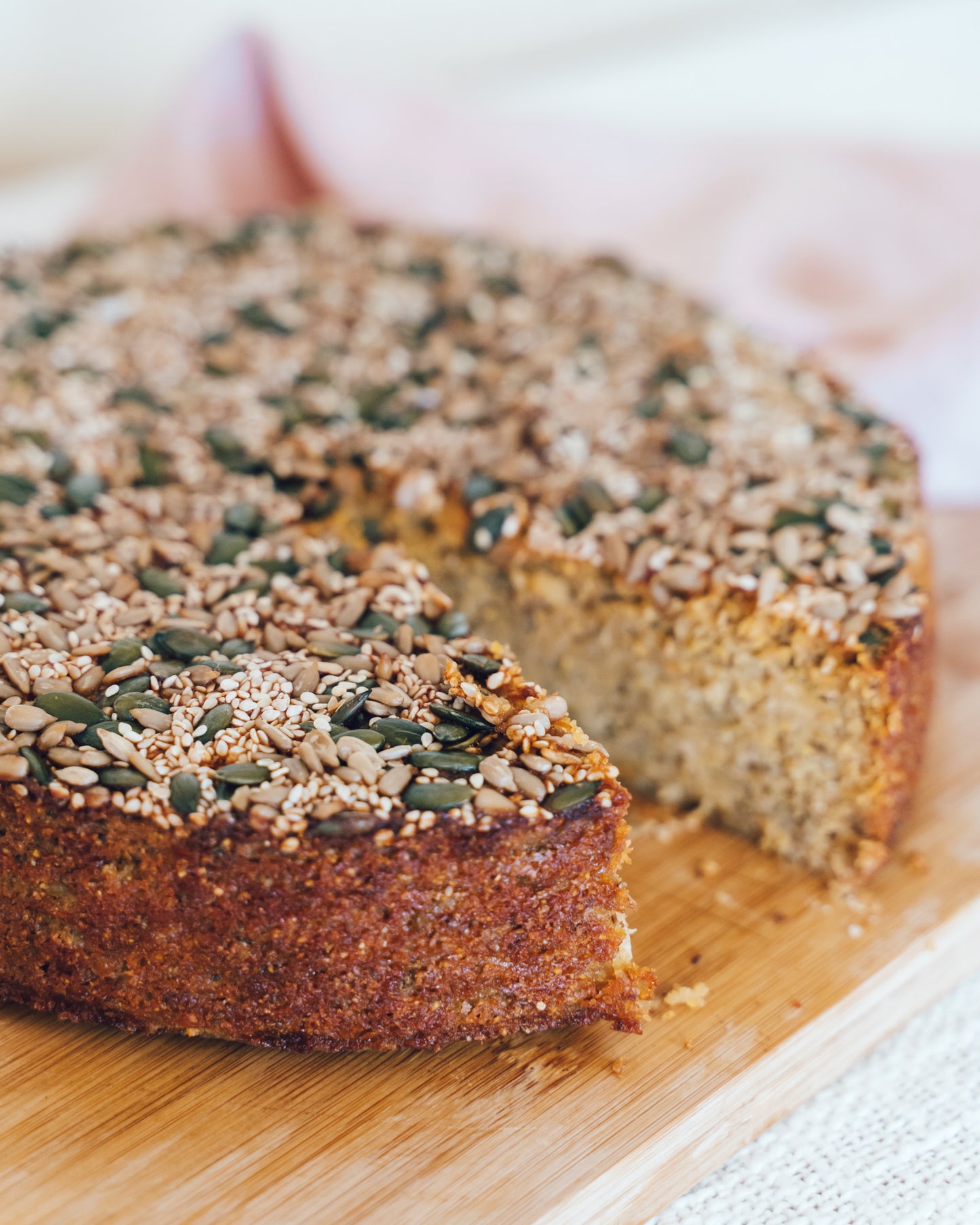 Pear, Chia and Buchu Cake