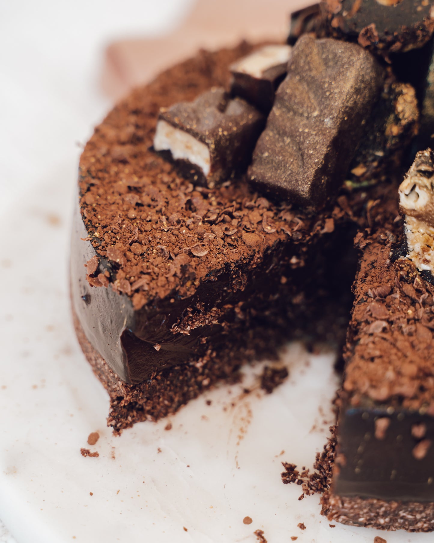 Raw Vegan Dark Chocolate Cake