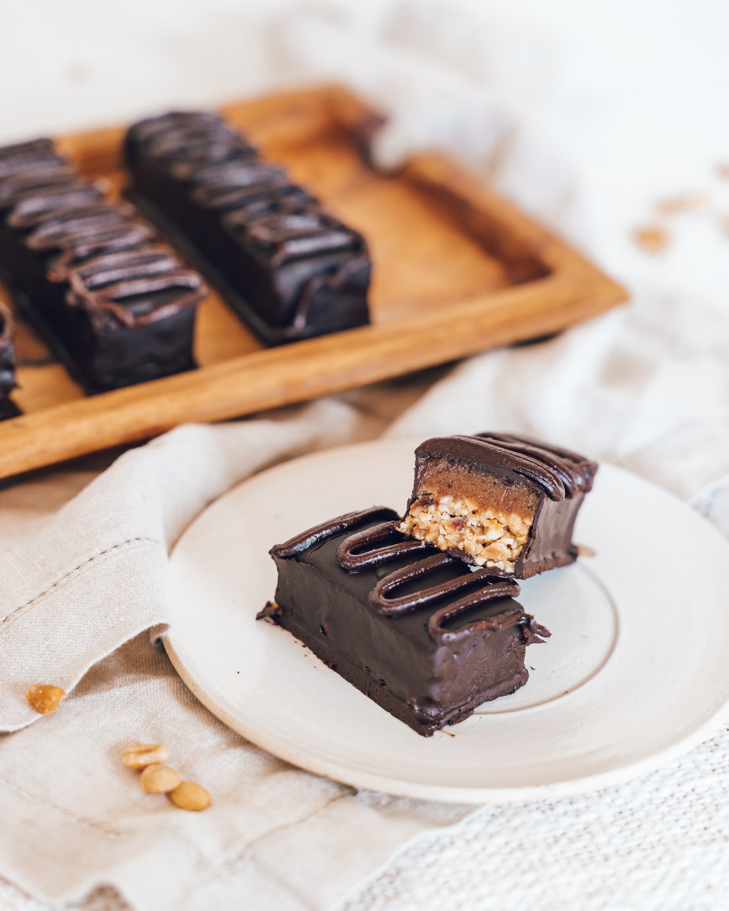 Raw Vegan Snickers Bars