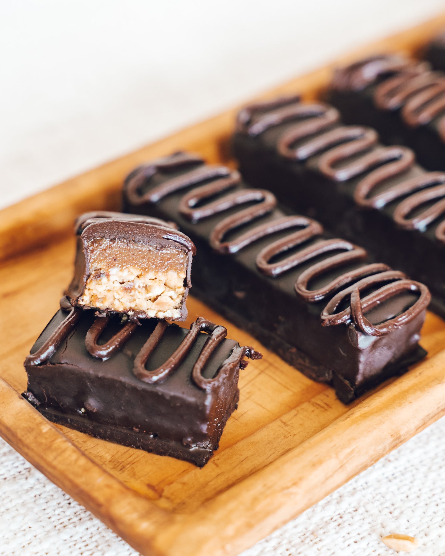 Raw Vegan Snickers Bars