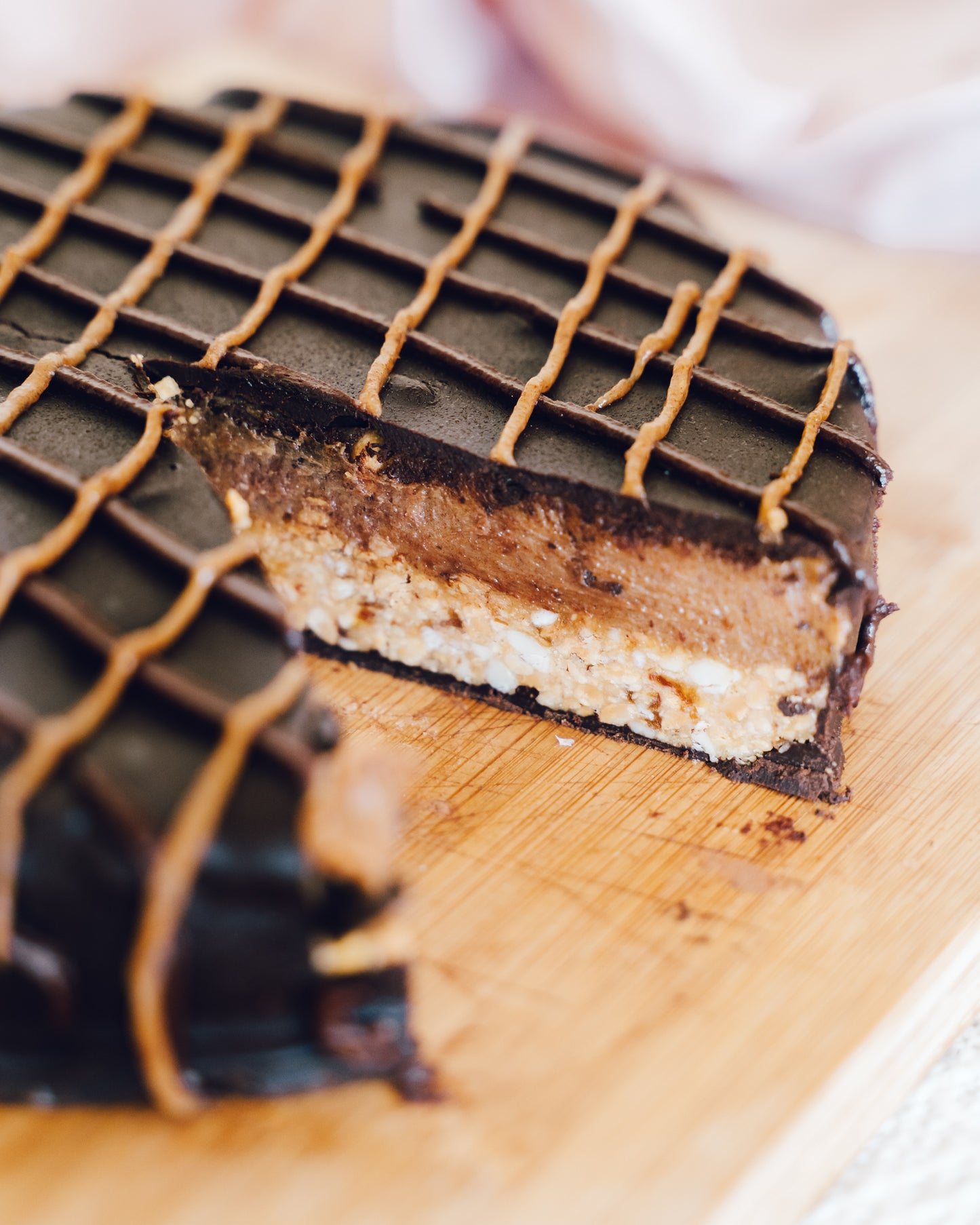 Raw Vegan Snickers Cake